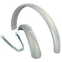 Curana spatbordenset 24" atb aluminium 60 mm zilver