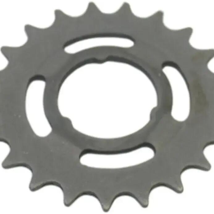 21T Plug-on Sprocket 1/2 x 1/8, Silver.