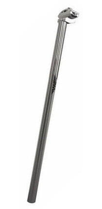 Poste de Selle Fixe 25,4 mm x 600 mm en Aluminium - Argent