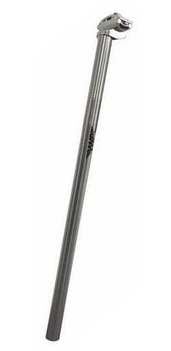 Poste de Selle Fixe 25,4 mm x 600 mm en Aluminium - Argent