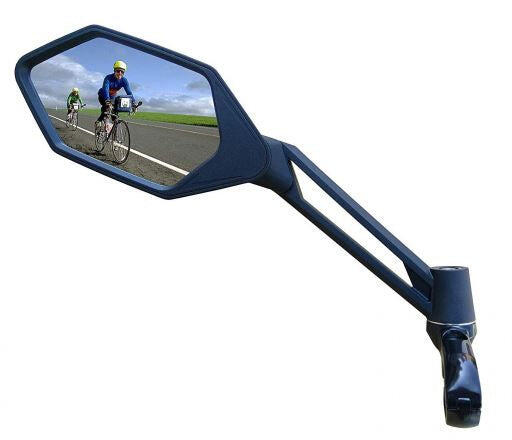 VWP Fietsspiegel E-bike Links 12 cm - Zwart