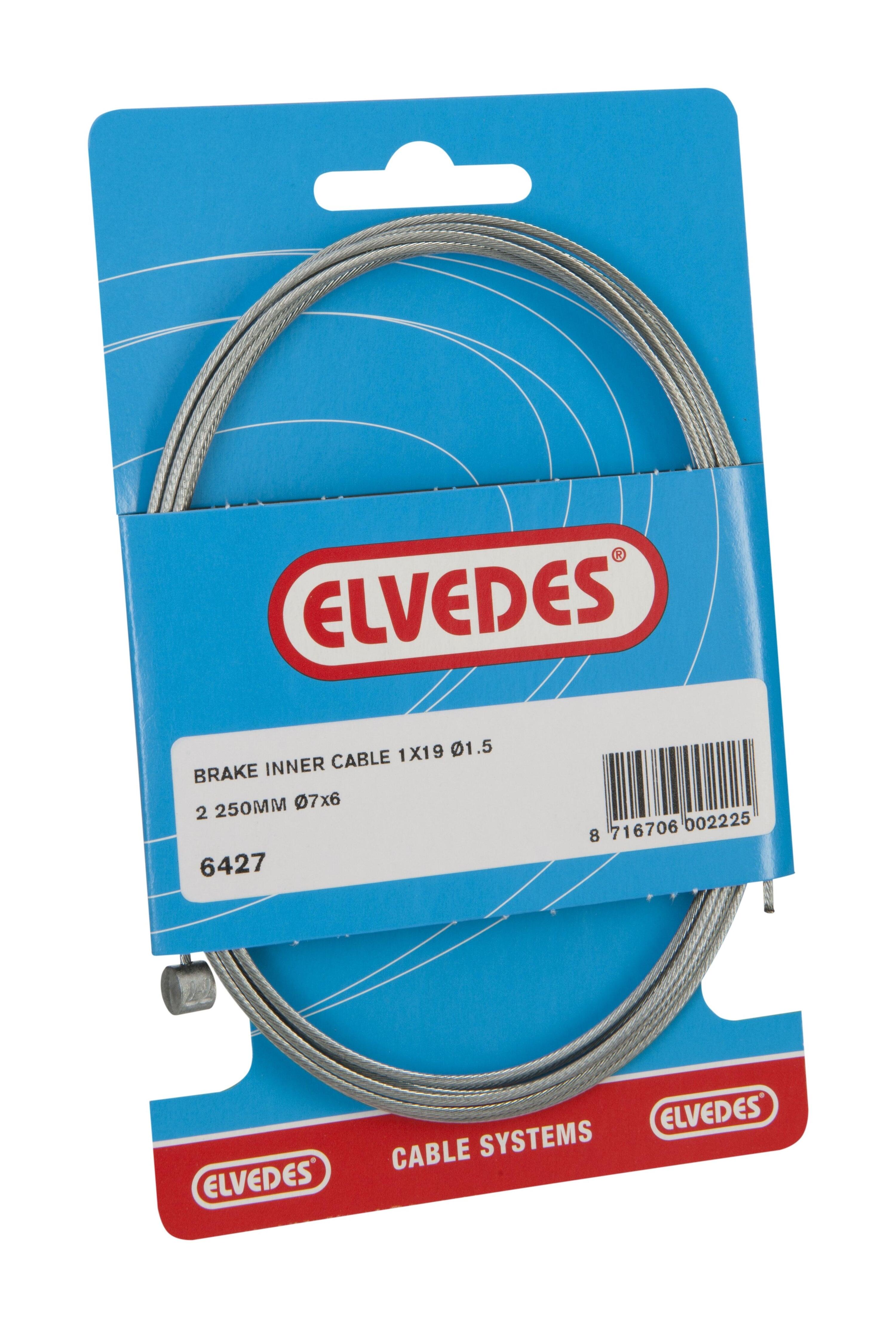 ELVEDES Elvedes Rem Binnenkabel 2250mm Gegalvaniseerd Ø1,5mm T-Nippel