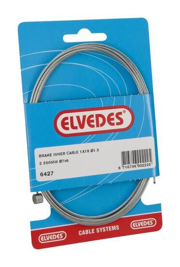 Elvedes cavo freno interno zincato 2250 mm Ø 15 mm con terminale a T.