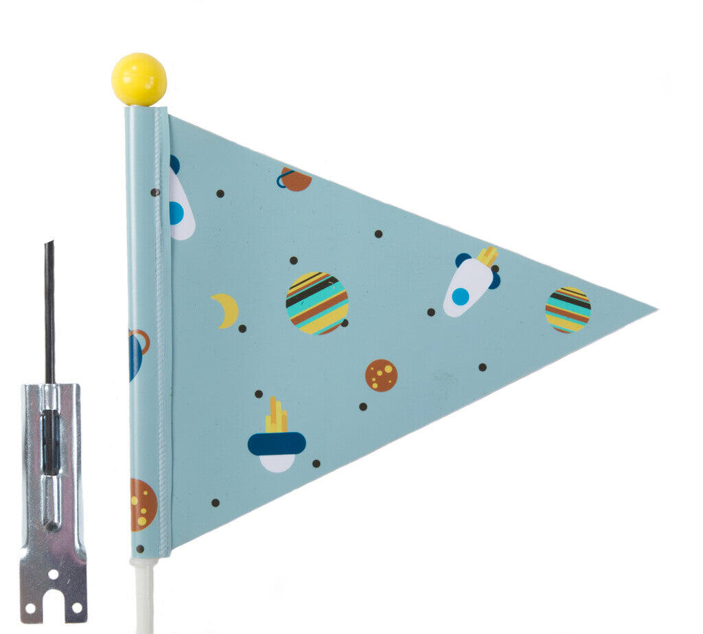 PEXKIDS PexKids Beveiligingsvlag Rocket Blauw met Raketprint
