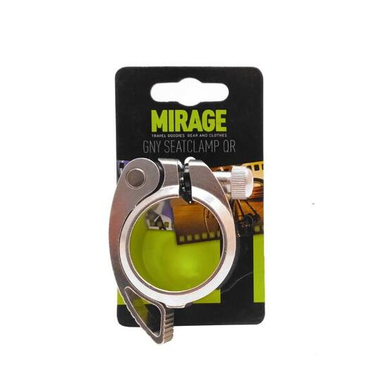 Zacisk do sztycy Mirage 38,5 mm z szybkozłączką, srebrny