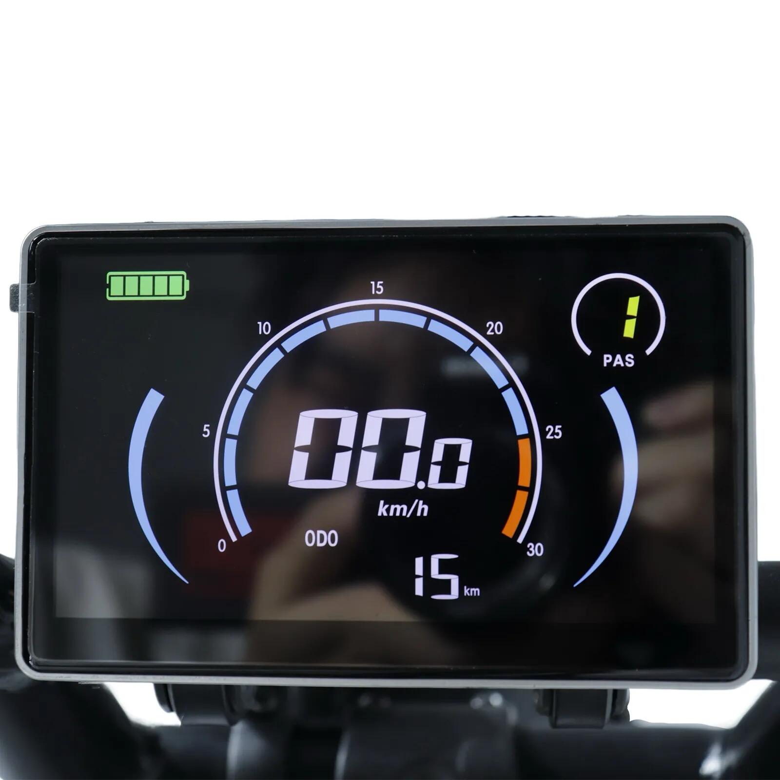 Ouxi C80 V8 5.0 fatbike inclusief alarm , achterzitje en voetsteuntjes en tas 6/7