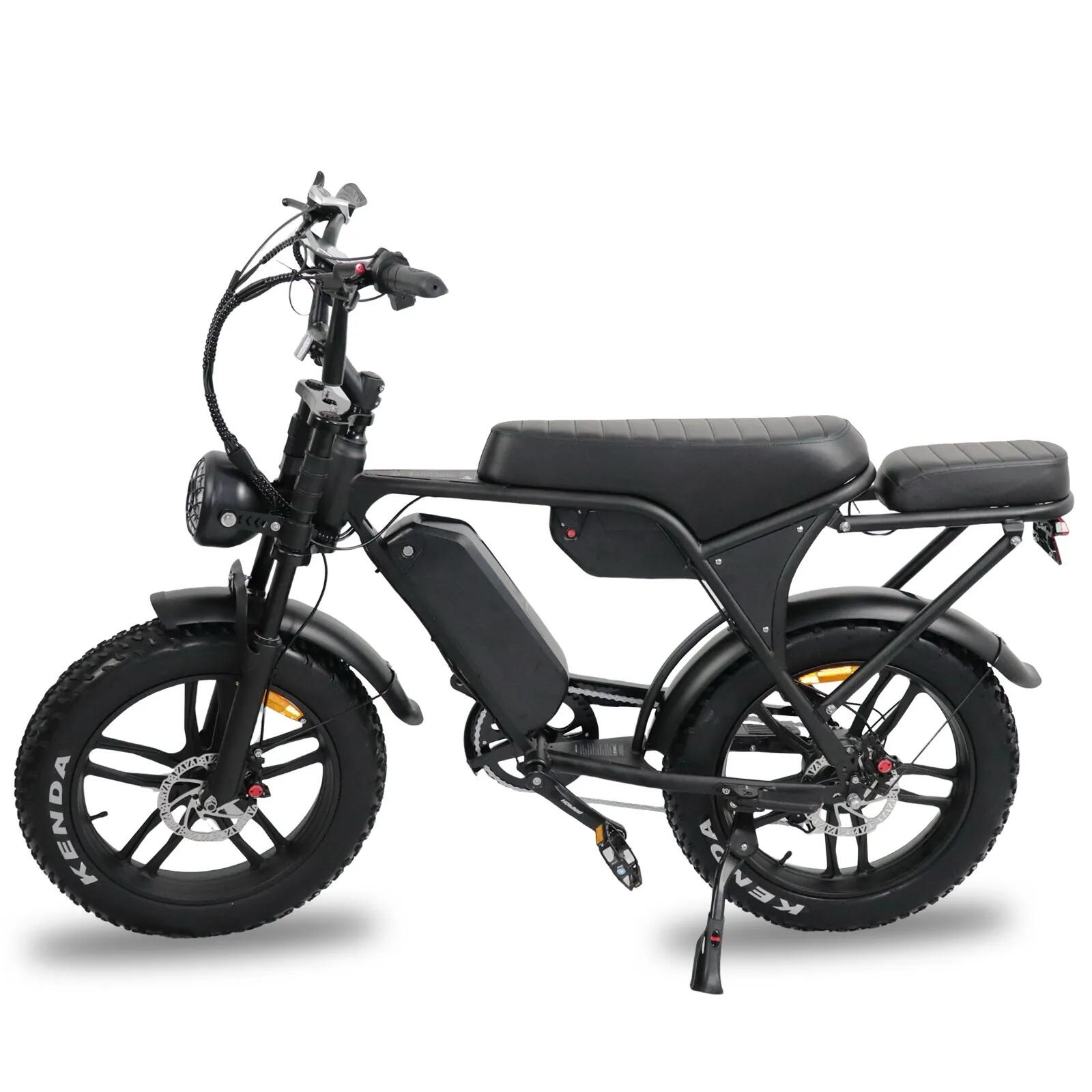 Ouxi C80 V8 5.0 fatbike inclusief alarm , achterzitje en voetsteuntjes en tas 5/7