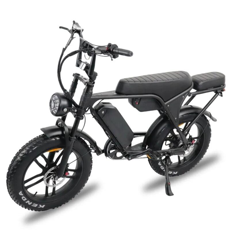 Ouxi C80 V8 5.0 fatbike inclusief alarm , achterzitje en voetsteuntjes en tas 3/7