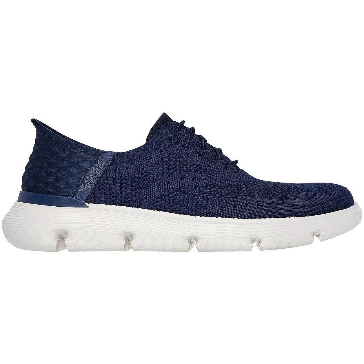 Baskets Skechers Garza - Palma, Bleu, Hommes 3/5