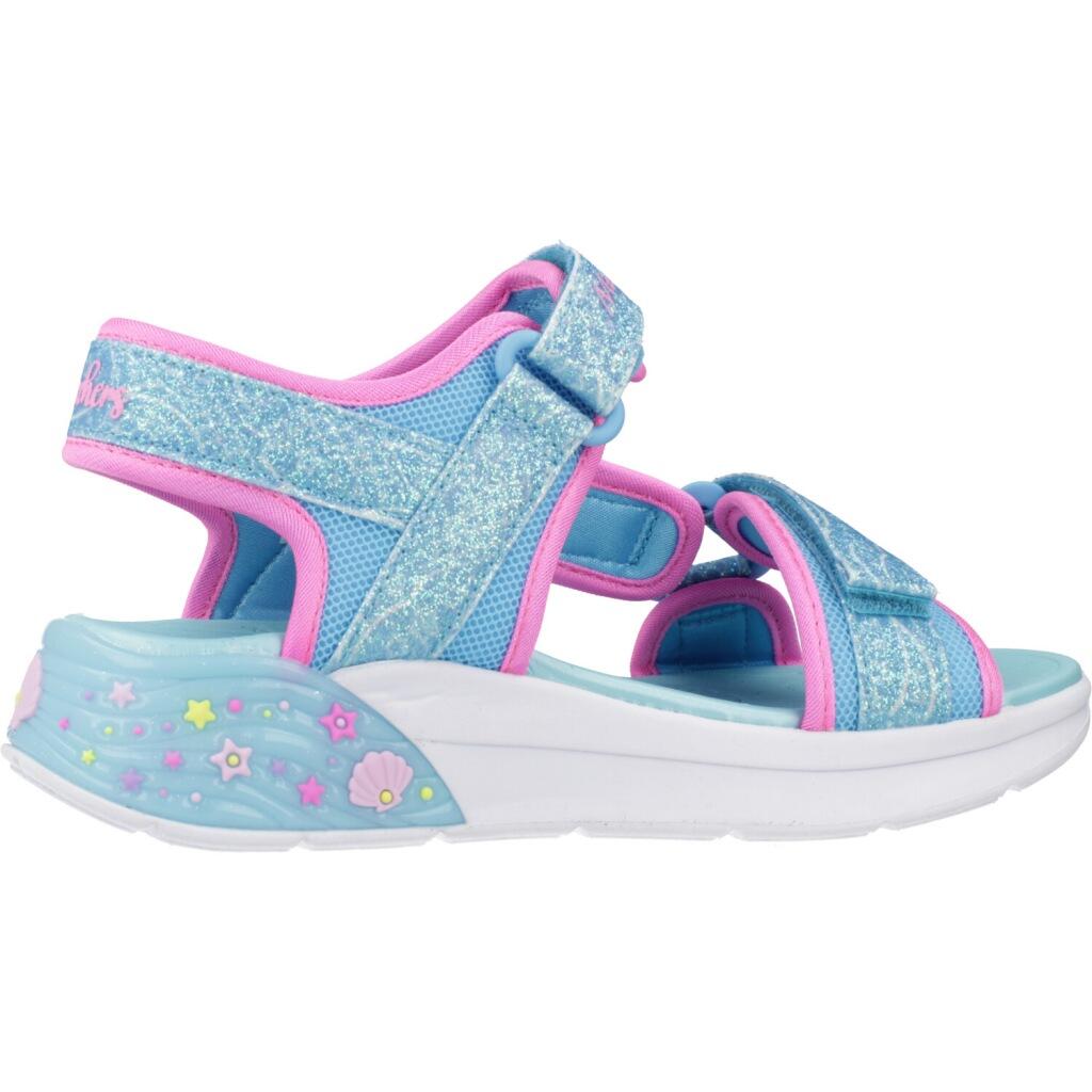 Sandales Skechers Modèle Lights Mermaid Dr Couleur Bleu 4/5