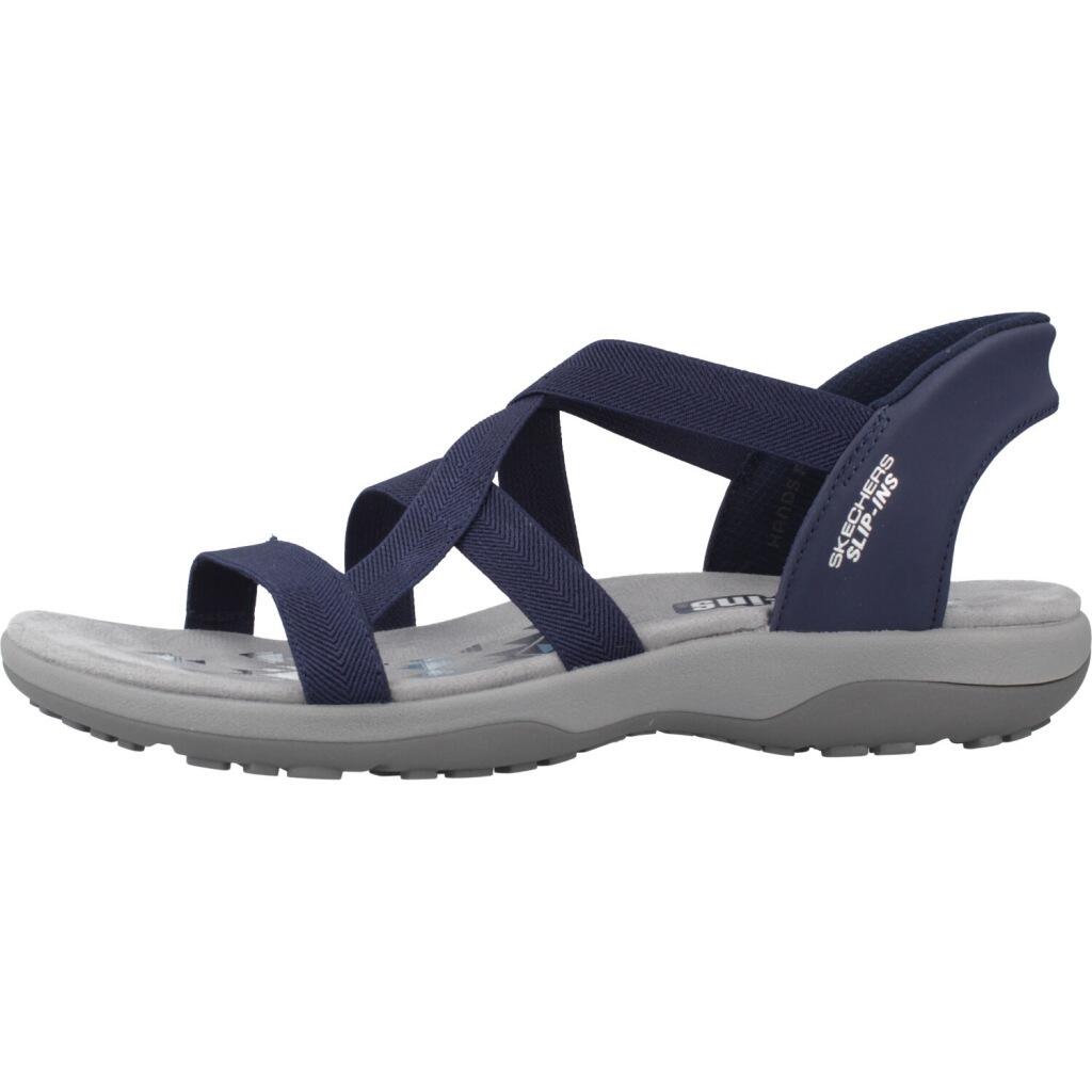 Sandalias Skechers Reggae Slim - Stretch Flex, Azul, Mujer 2/5