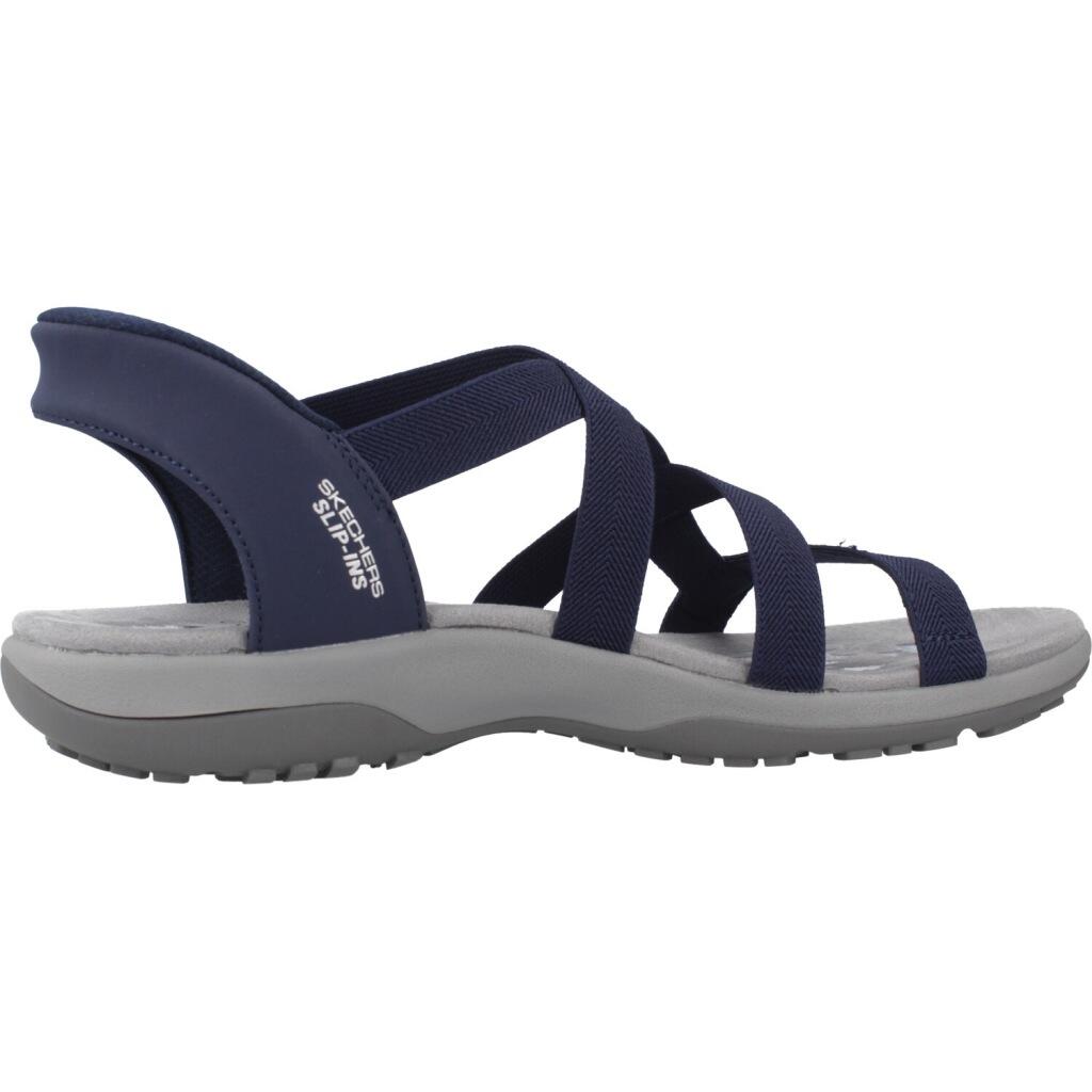 Sandalias Skechers Reggae Slim - Stretch Flex, Azul, Mujer 4/5