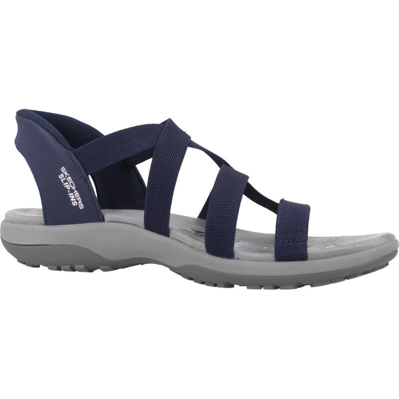 Sandale femei Skechers Reggae Slim - Stretch Flex, Albastru