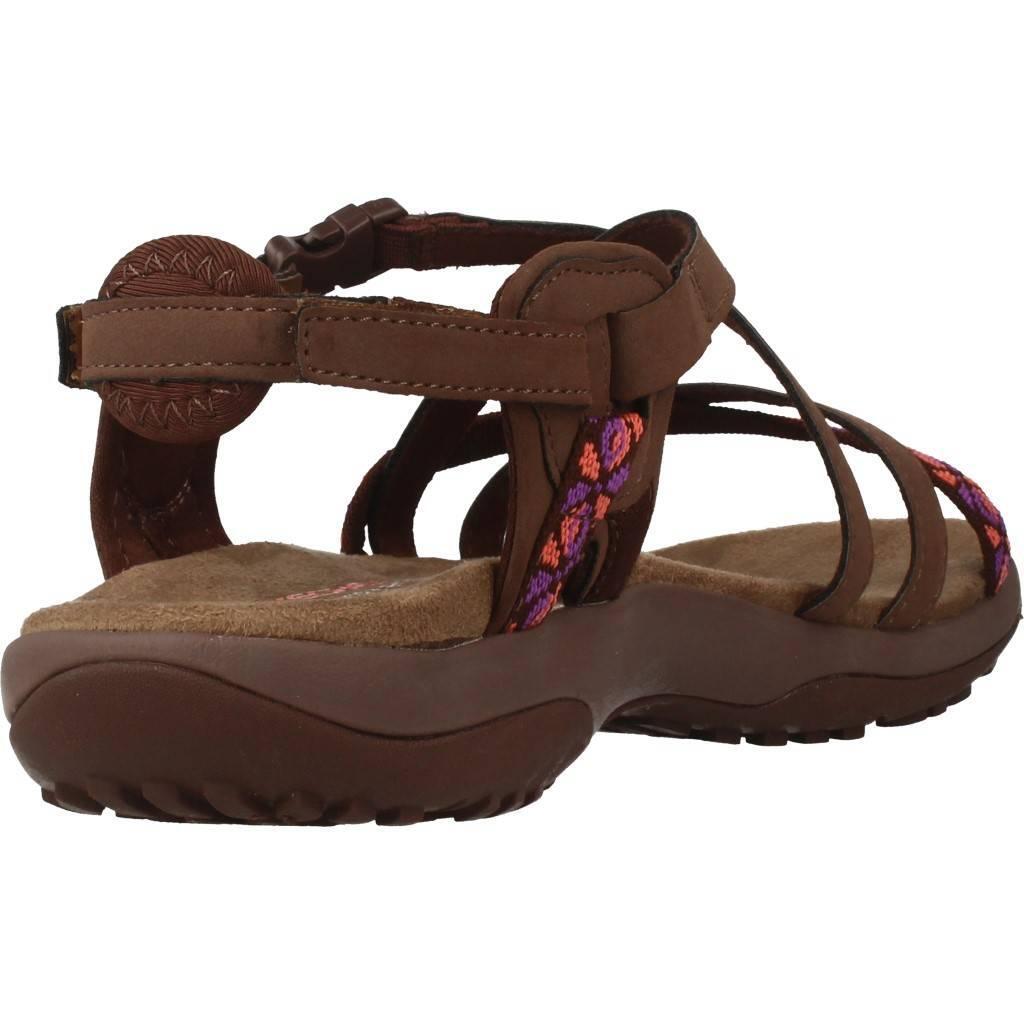 Sandali Bassi Donna Skechers Reggae Slim Marrone 3/5