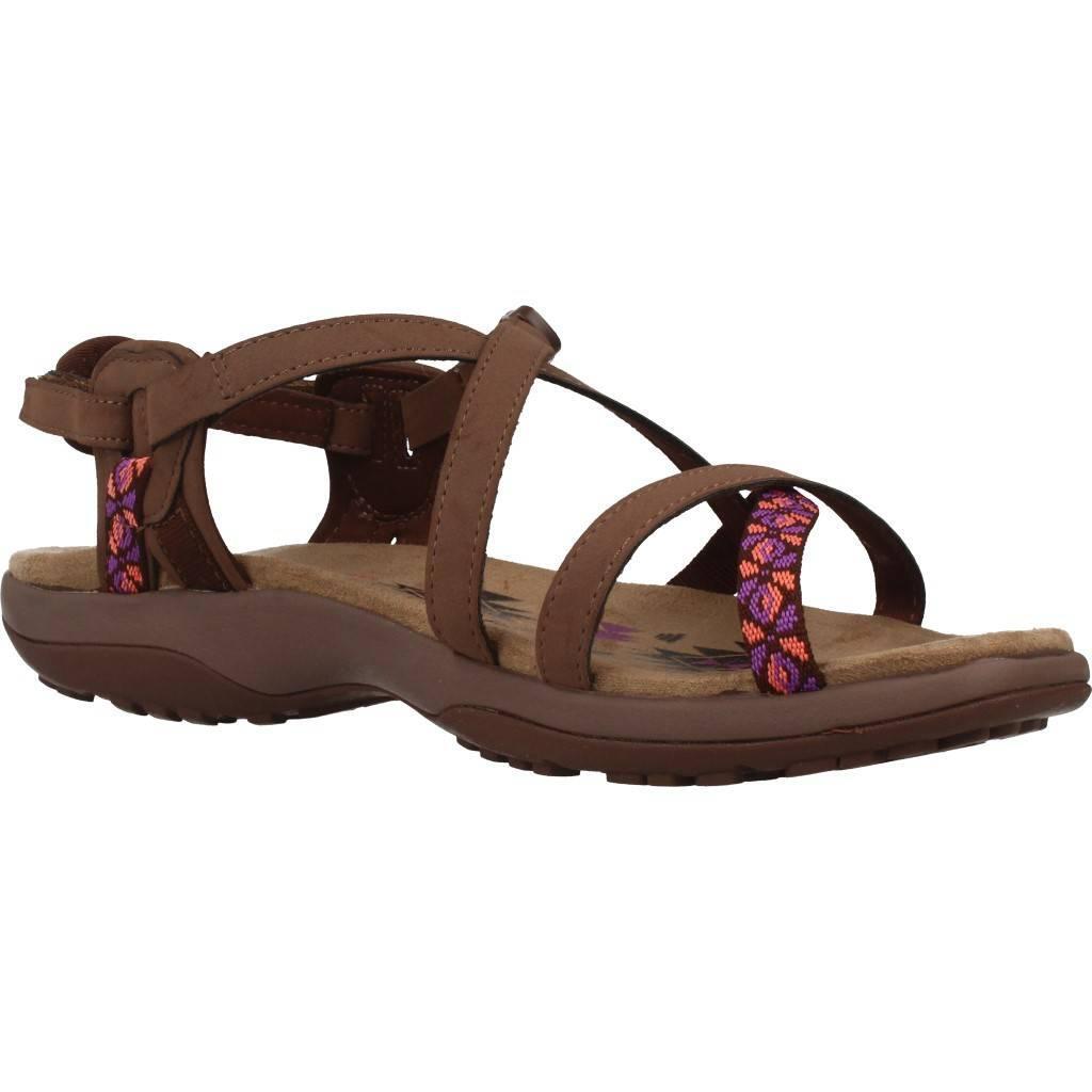 Sandali Bassi Donna Skechers Reggae Slim Marrone 5/5