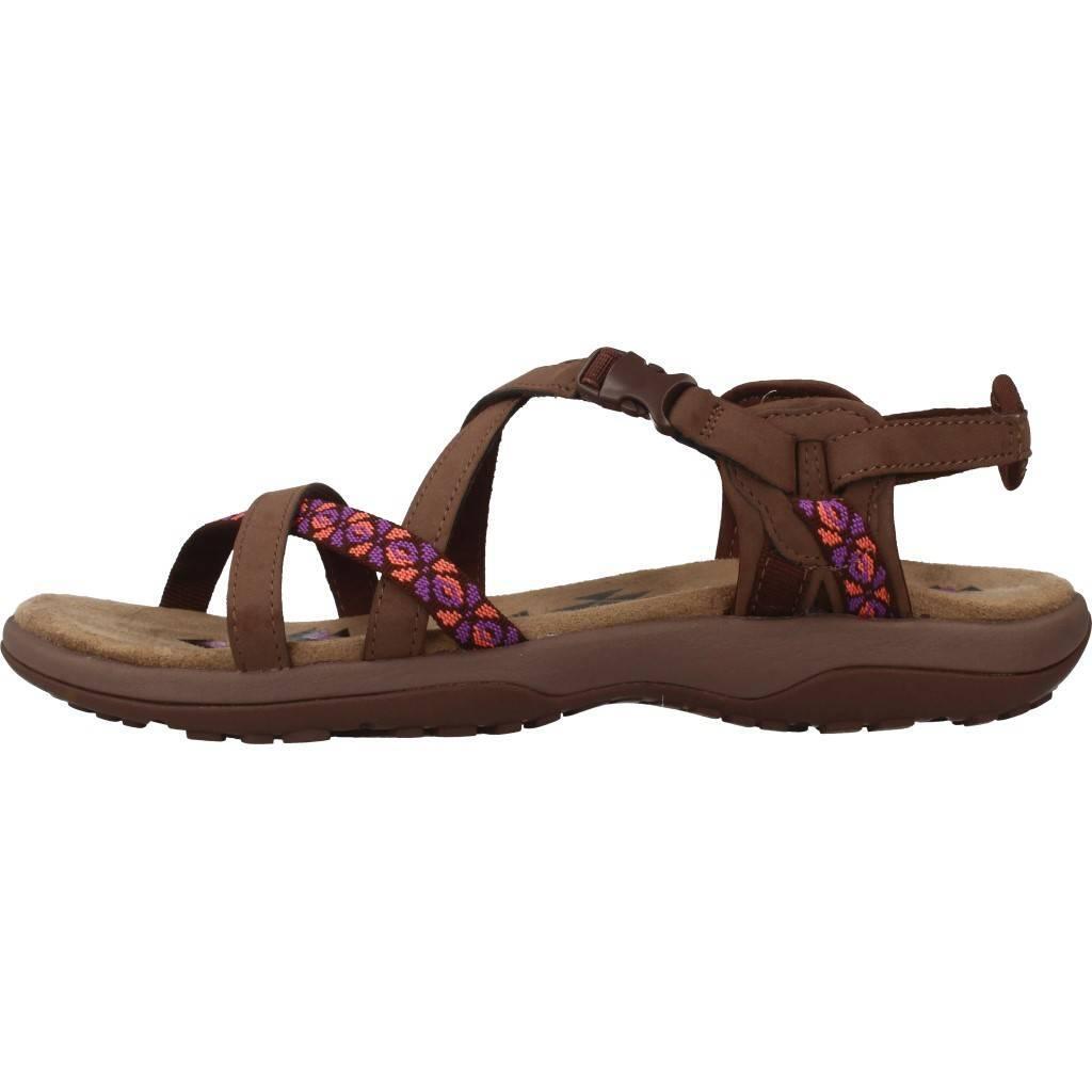 Sandali Bassi Donna Skechers Reggae Slim Marrone 2/5