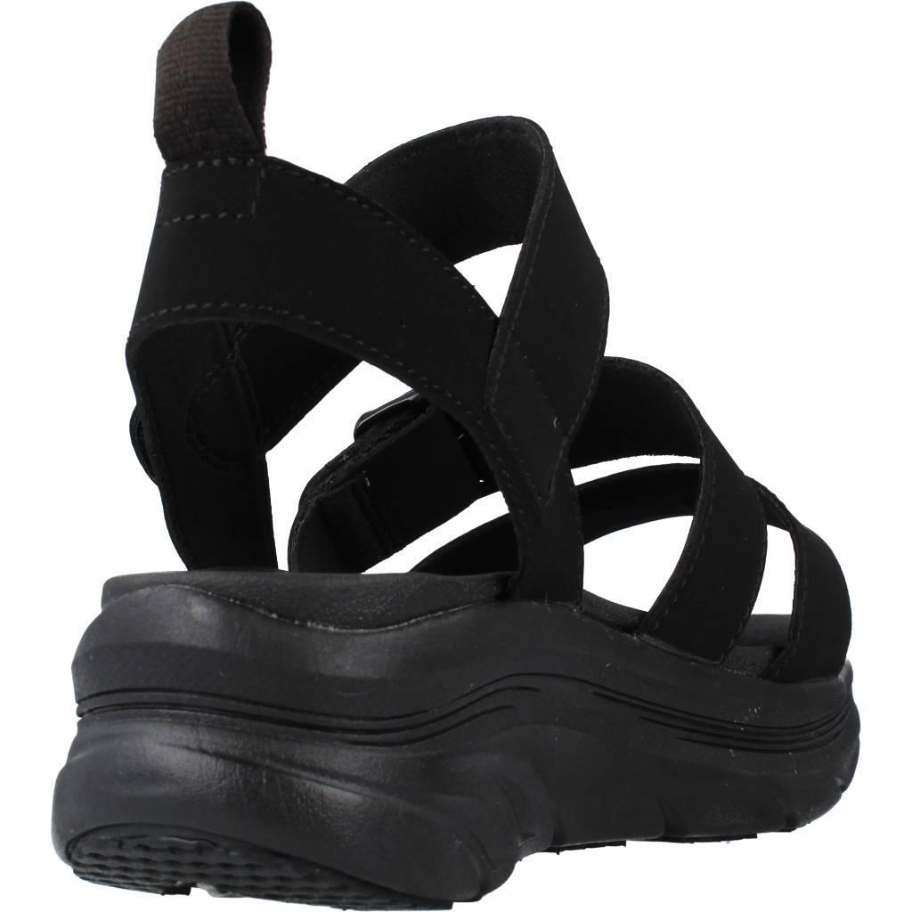 Sandales Plates Femme Skechers  Noir 3/6