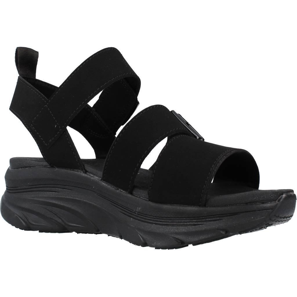 Sandales Plates Femme Skechers  Noir 5/6