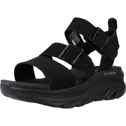 Platte Sandalen Dames Skechers Zwart