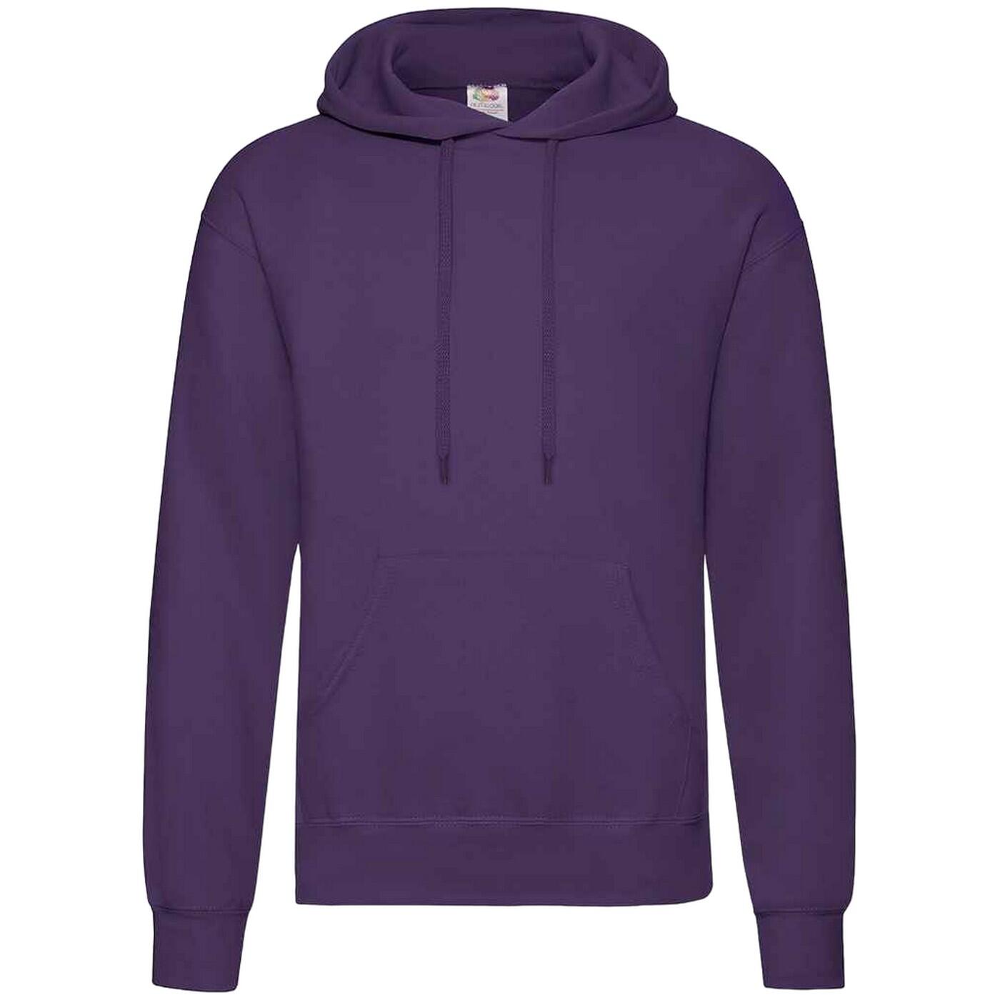 Fruit Of The Loom Unisex Adults Classic Hooded Sweatshirt