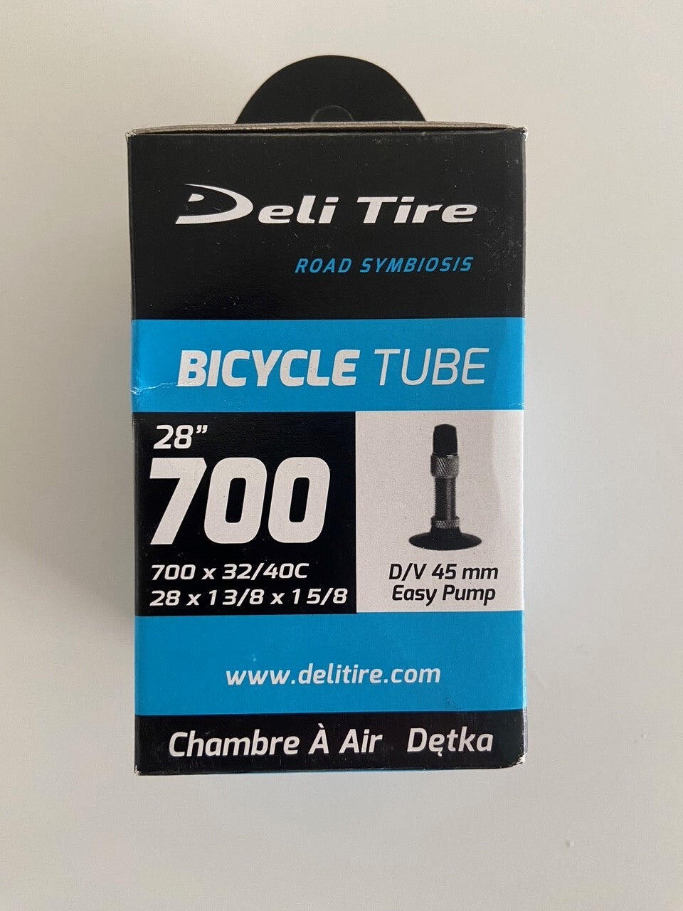 DELI TIRE Camera d'aria Deli Tire DV17 28'' 37-42-622 Valvola Dunlop 45 mm.