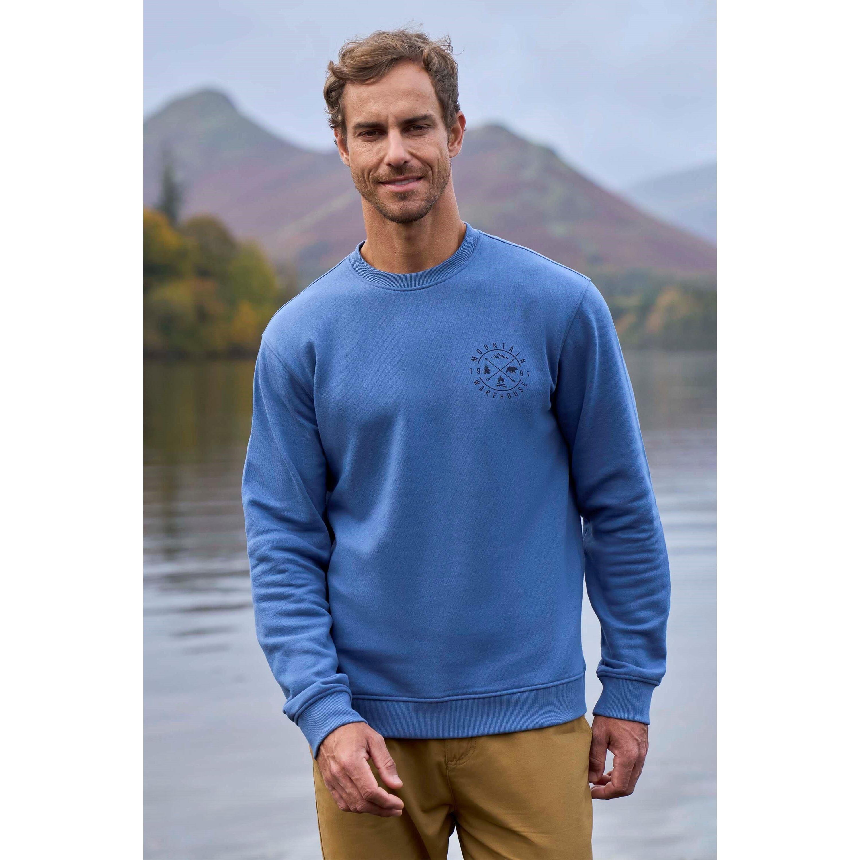 Mountain Warehouse Mens Mountain Crew Neck Sweatshirt