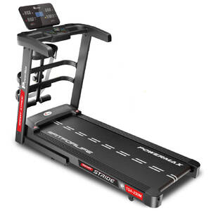 PowerMax Fitness TDA-230M 5HP DC Motorized Multifunction Treadmill with Auto Incline, Max user 140kg, Top speed 12km/hr, Running
