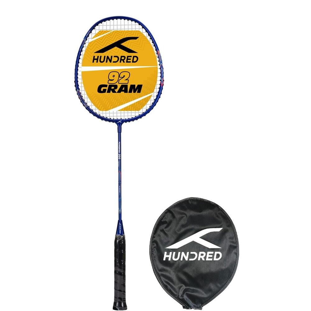 HUNDRED HUNDRED Powertek 200 PRO Badminton Racquet with Head Cover| Intermediate Players