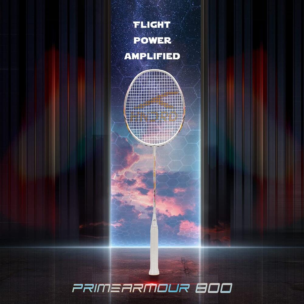 HUNDRED PRIMEARMOUR 800, Carbon-Badminton, 84 g, besaitet 4/6