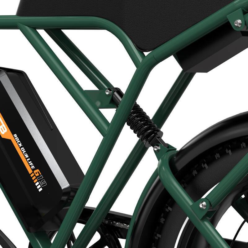 Bicicletă Electrică Suspensie Completă 20×4.0" Anvelope Late, 60-90km, RCB-G19