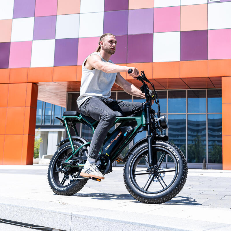 Bicicletă Electrică Suspensie Completă 20×4.0" Anvelope Late, 60-90km, RCB-G19