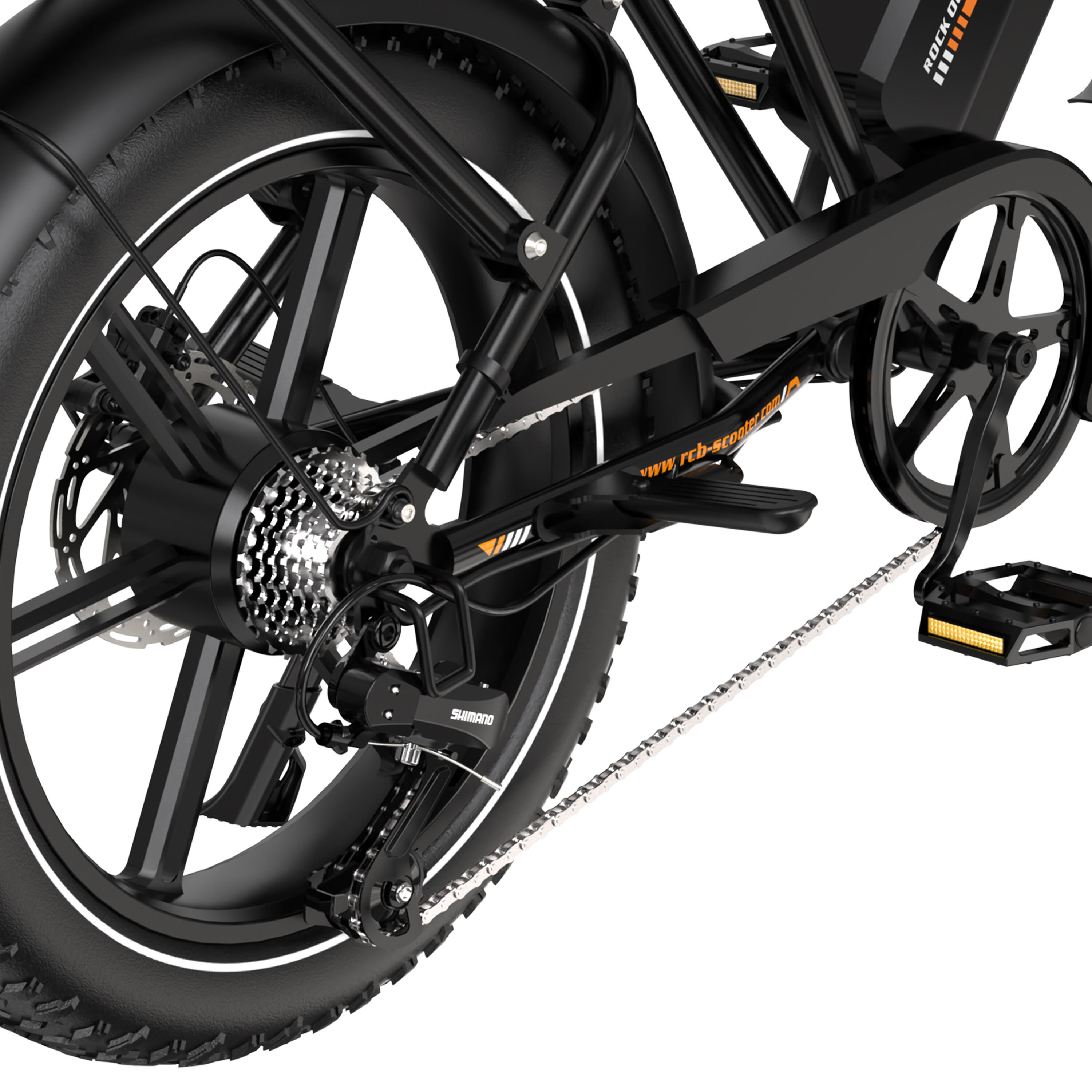 RCB Electric City Bikes G19 APP&NFC  4.0" x 20" E-bikes, 52-80 4/7