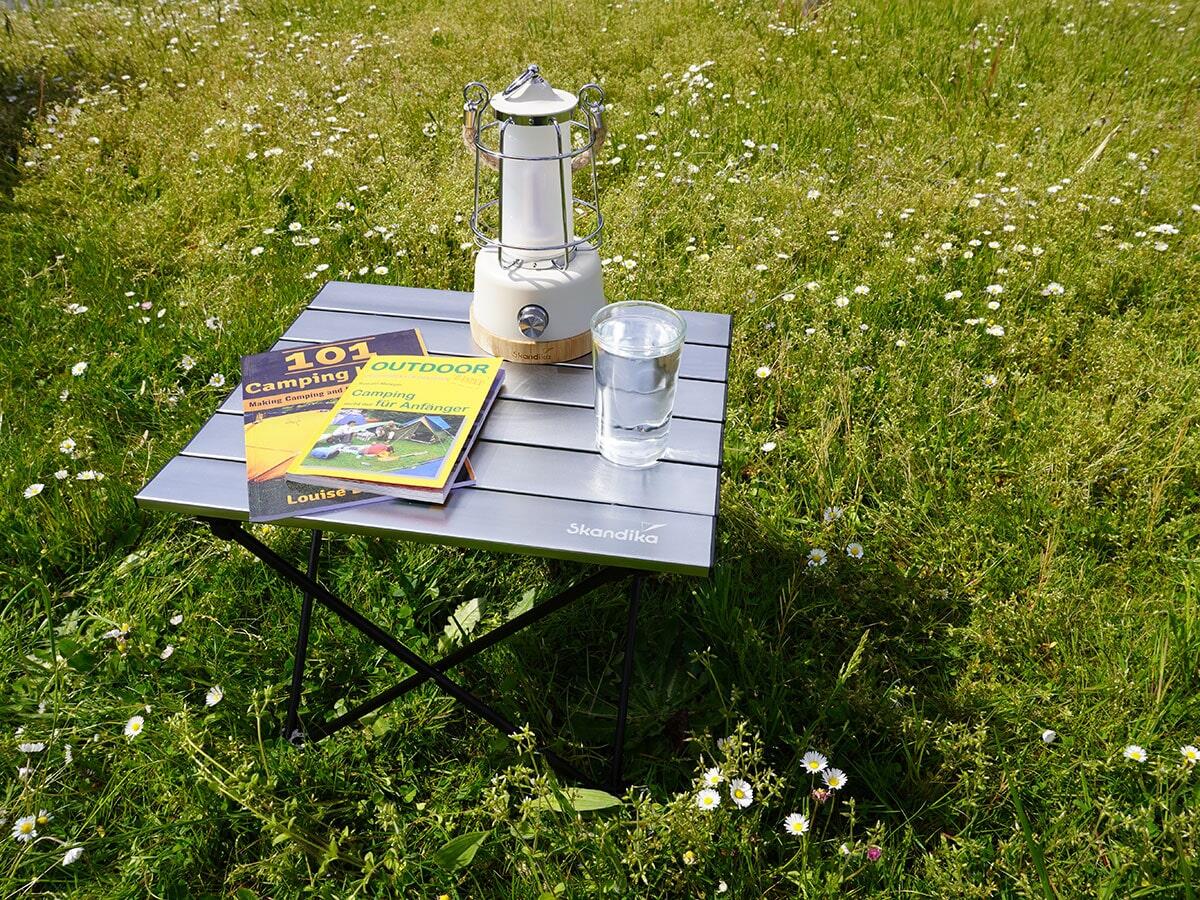 Kleine opvouwbare campingtafel Ruka - Aluminium - 56 x 41 x 40 cm - Draagtas 6/7