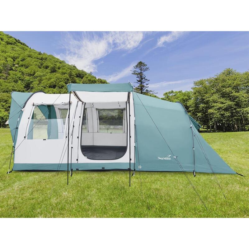 Tente tunnel Egersund 7 XL Sleeper Protect - 7 pers - Sol cousu - 1 cabine noire