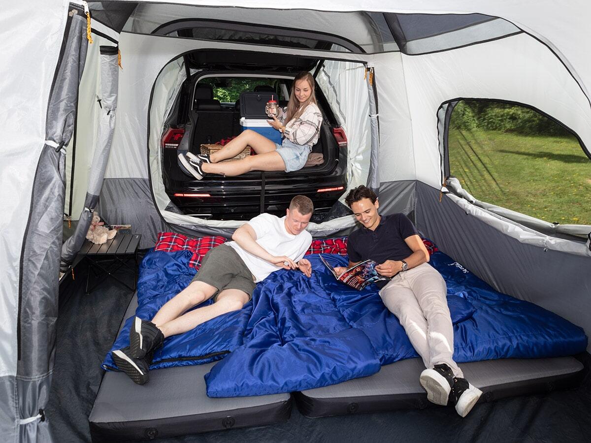 Heckzelt Pitea XL Cross fr 4 Personen | Freistehendes Autozelt mit  Schlafkabine | Decathlon