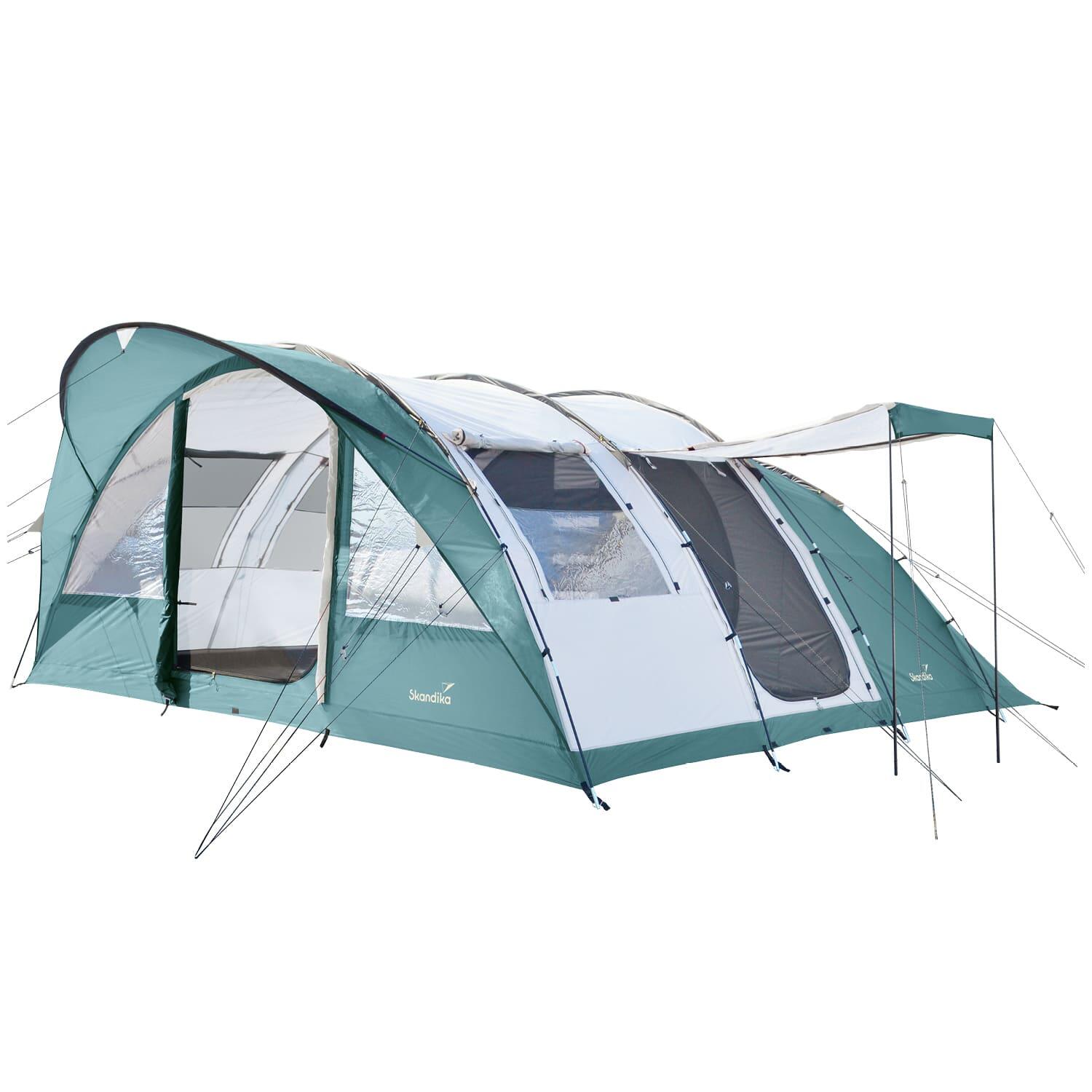Skandika - Tente Tunnel Egersund 7 Xl Sleeper Protect - 7 Pers - Sol Cousu - 1 Cabine Noire - Tente - Vert - Decathlon