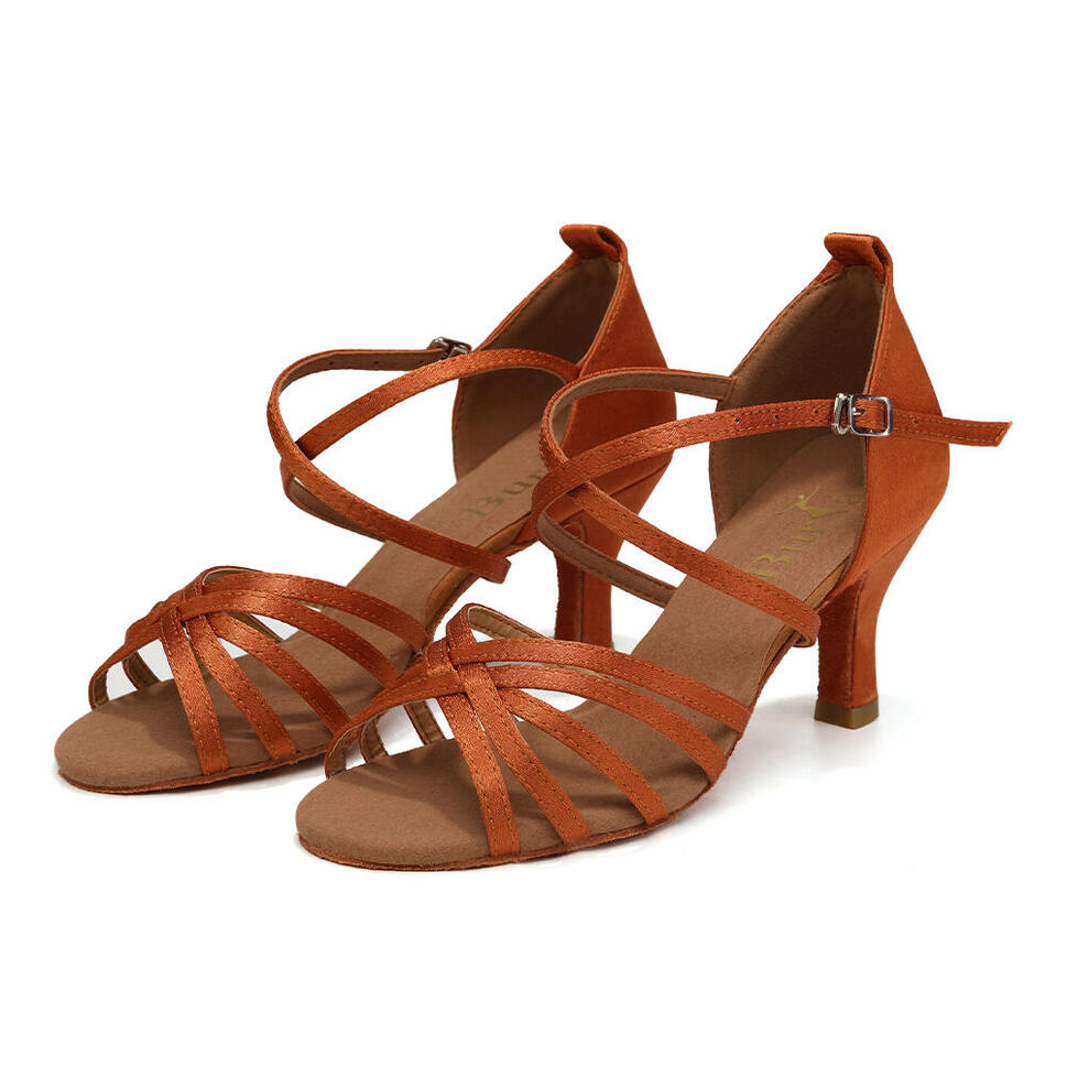 Buty taneczne damskie salsa taniec towarzyski Burtan Havana 7 cm