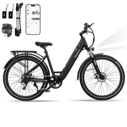 Vélo Electrique Adulte 27.5" E-Bike, APP & NFC, RCB-G6