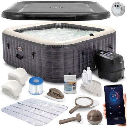 SPA dmuchane basen 4os. Hydromasaż + generator chloru Intex 28450