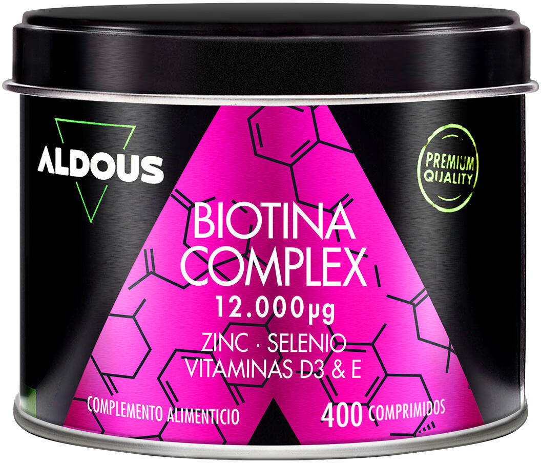 ALDOUS BIO Biotina con Zinc, Selenio, Vitamina D3 e E - 400 Compresse