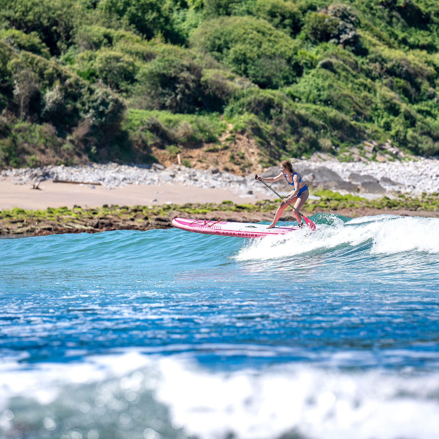 Deska Sup Aqua Marina Coral Raspberry 10.2 + COMBO 6/7