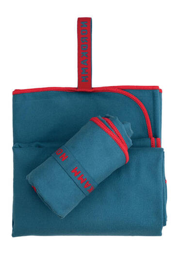 Asciugamani in microfibra set di 2 OEKOTEX sportivo ultraleggero blu