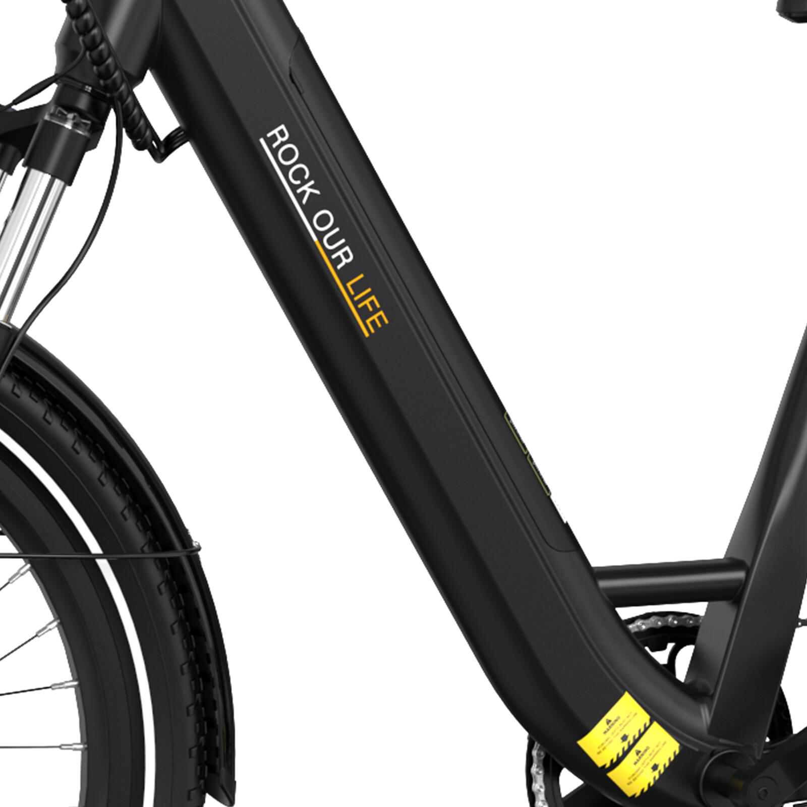 Electric City Bikes G6, E-bikes 27.5",APP&NFC,BLACK 6/7