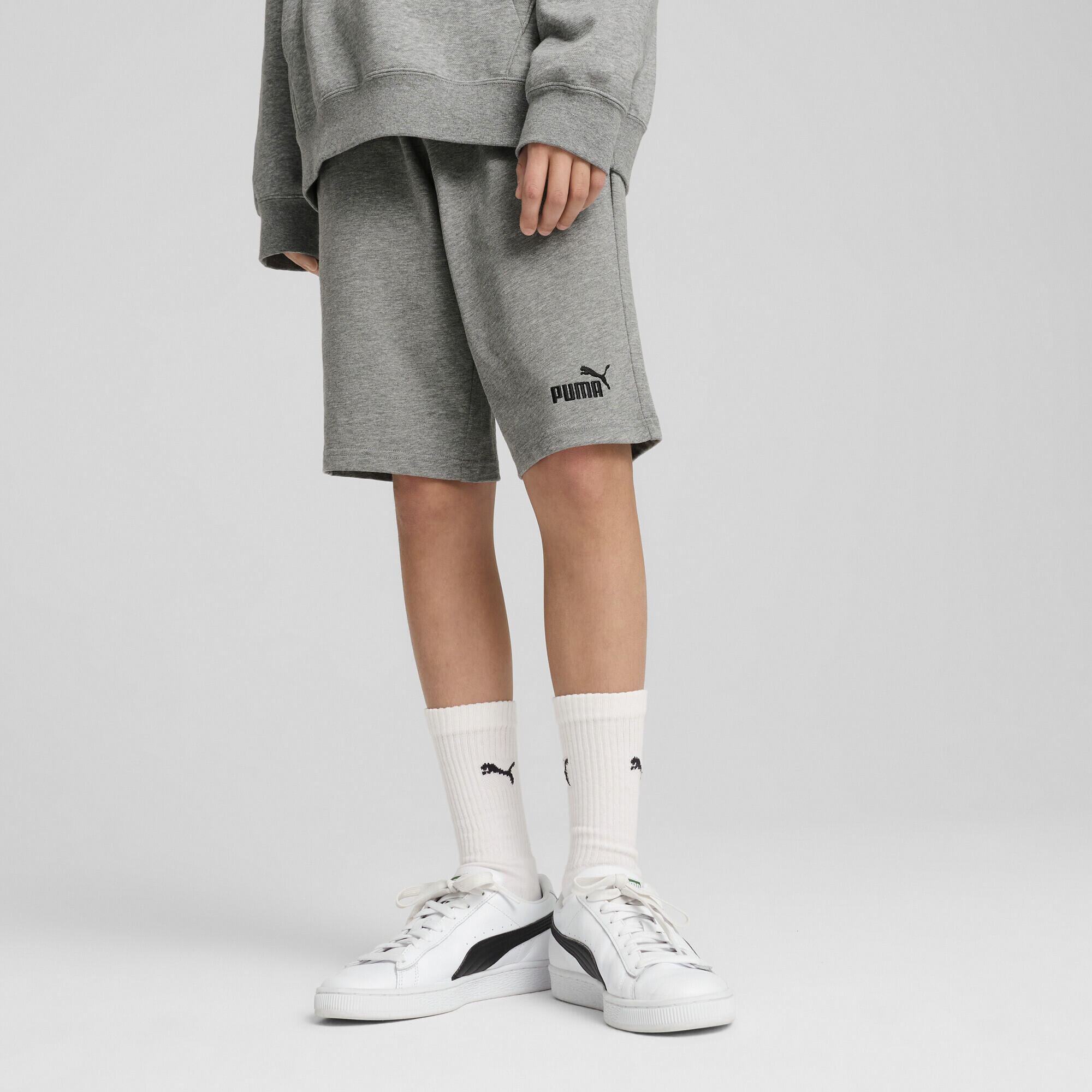 Shorts in felpa con logo ESS N. 1 per ragazzi PUMA 2/7