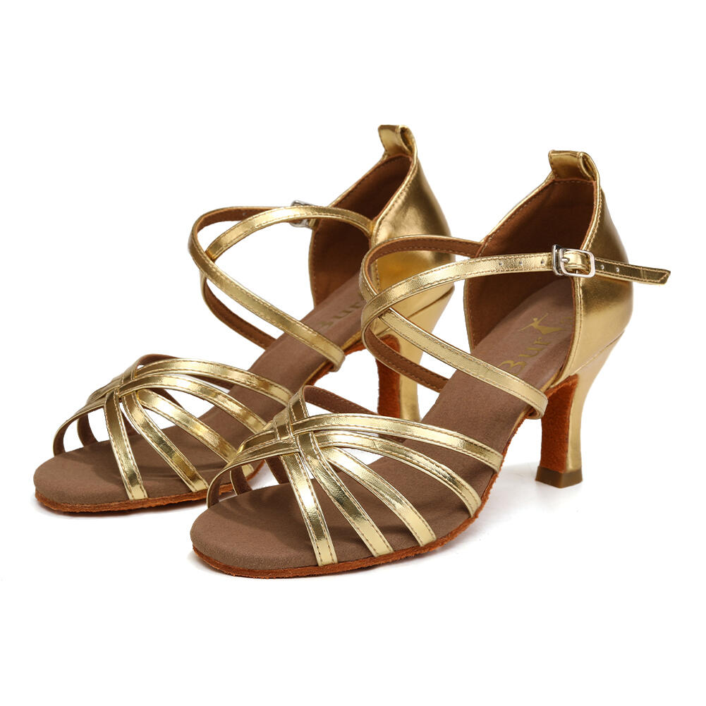 Buty do tańca damskie salsa taniec towarzyski Burtan Havana 7 cm 2/7
