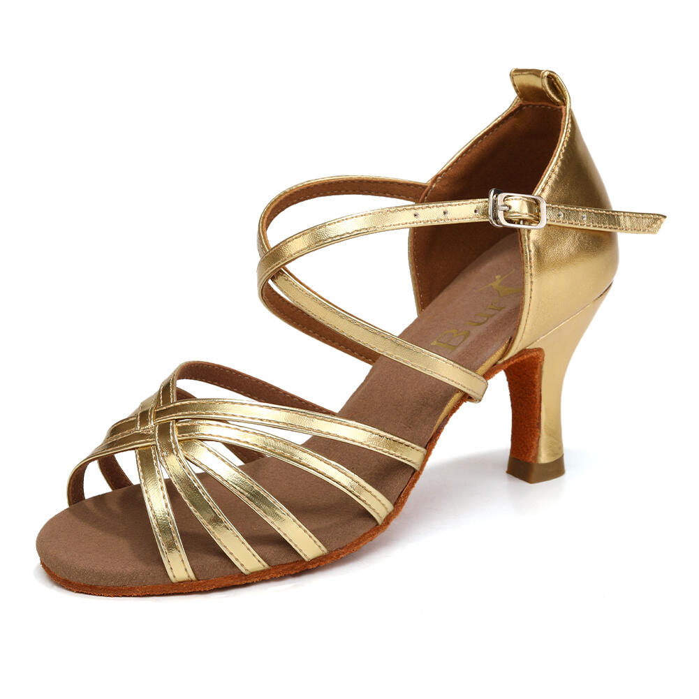 Buty do tańca damskie salsa taniec towarzyski Burtan Havana 7 cm 3/7