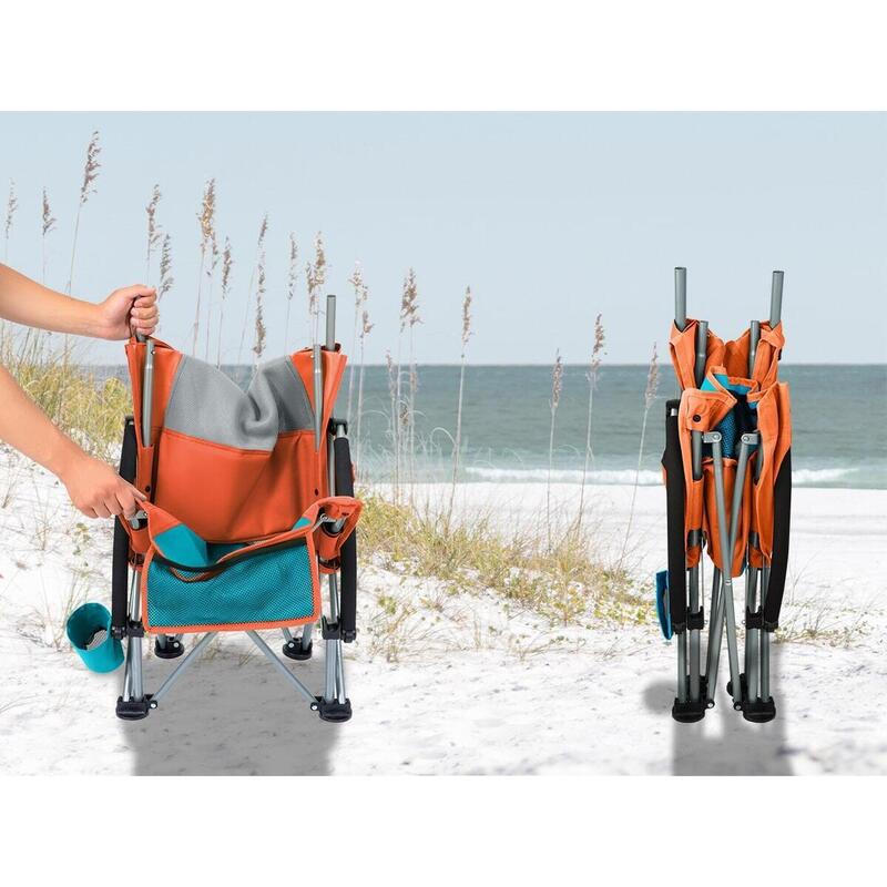 Chaise de Plage Beach - Pliable - Max. 136 kg - Sac de Transport