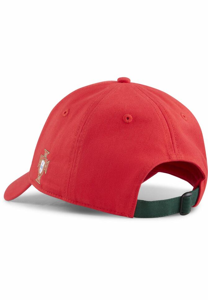 Czapka z daszkiem dla kibica portugalskiej piłki nożnej PUMA Sport Red White
