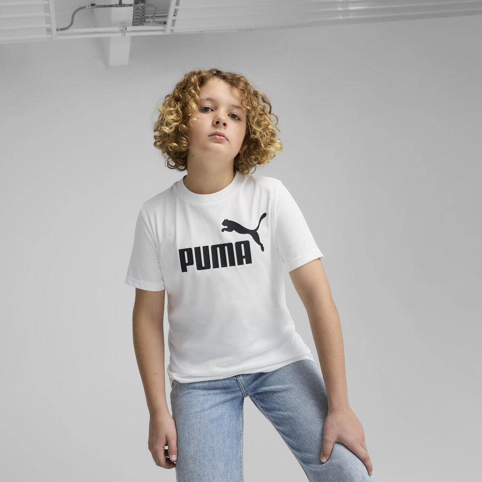 Młodzieżowa koszulka ESS z logo No. 1 PUMA White