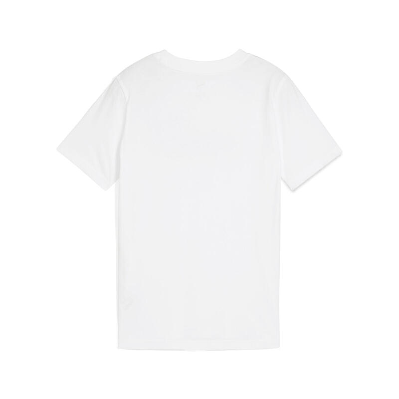 Tricou copii logo mare, mânecă scurtă, albastru PUMA